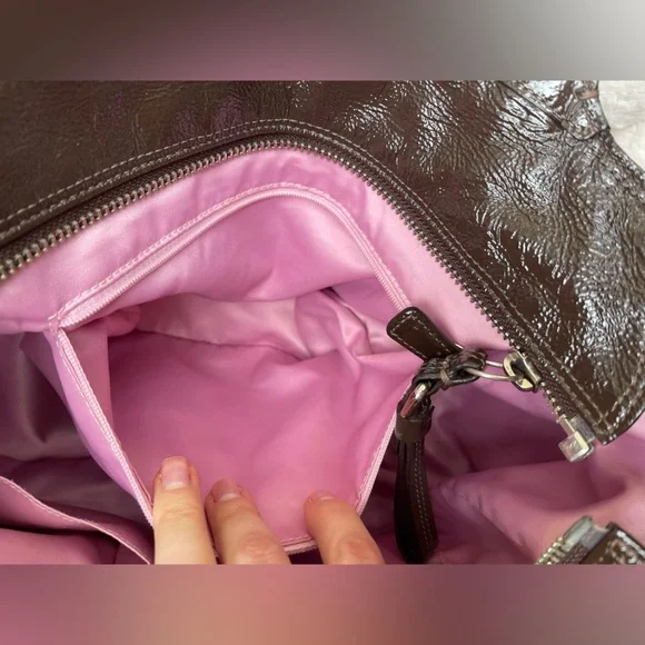 Vintage Design Coach Madison Geometric brown bag Nr.14133 - Picture 12 of 13